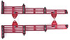 Wire Divider Brackets Anodized Red - image 2