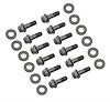 Super Flanged Head Intake Manifold Bolt Set for AMC, Chevy and Chrysler V8 [Black Oxide]