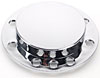 Chrome " Top Hat" Wire Retainer Replaces Stock Coil Cap on HEI Distributor - image 2