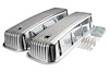 Cast Aluminum Tall Valve Covers for 1965-2000 Chevy 396-454 Big Block [Polished, Finned] - image 1
