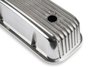Cast Aluminum Tall Valve Covers for 1965-2000 Chevy 396-454 Big Block [Polished, Finned] - image 3