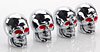 Valve Stem Caps Set of Four Skulls - image 1