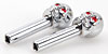 Door Lock Knobs Set of Two Skulls - image 3