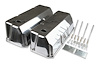 6890G Cast Aluminum Tall Valve Covers for 1971-1982 Ford 351C, 351/400M [Polished Finish] - image 1