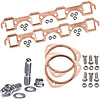 Copper Exhaust and Collector Gaskets with Stainless Steel Header Stud Kit SB-Ford - image 1