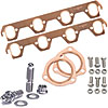 Copper Exhaust and Collector Gaskets with Stainless Steel Header Stud Kit SB-Ford - image 1