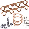 Copper Exhaust and Collector Gaskets with Stainless Steel Header Stud Kit SB-Ford - image 1