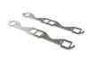 Aluminum-Layered Header Gaskets for 1955-1991 Chevy 262-400 Small Block [1.45 in. x 1.48 in. Square Port] - image 4