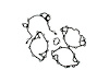 Timing Cover Gasket SB-Ford 260-351W, (Except Boss) - image 1
