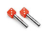 DICE DOOR LOCK KNOBS RED - image 1