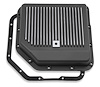 Finned Transmission Oil Pan for GM TH350 [Stock Depth, Black Aluminum] - image 1