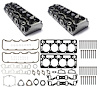 CHE855N Fully-Assembled Cylinder Head Kit for 1992-2002 GM 6.5L Diesel Engines w/Straight Intake Bolt Holes - image 1