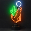 Coyote Moon Cactus Neon Sculpture - image 1