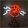 Fist With Lightning Neon Sculpture - image 1