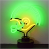 Football Helmet Green/Yellow Neon Sculpture - image 1