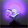 Football Helmet Purple/White Neon Sculpture - image 1