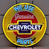 We Use Genuine Chevrolet Parts Neon Sign With Backing - image 1