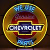 We Use Genuine Chevrolet Parts Neon Sign With Backing - image 2
