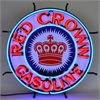 Red Crown Gasoline Neon Sign - image 1