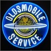 Oldsmobile Service Neon Sign With Backing - image 1