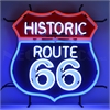 Route 66 Neon Sign With Backing - image 1