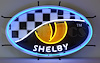 Shelby Series One Snake Eye Neon Sign with Backing - image 1