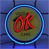 GM OK Used Cars Junior Neon Sign - image 1