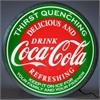 Backlit LED Lighted Round Sign Coca-Cola Evergreen - image 1