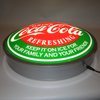 Backlit LED Lighted Round Sign Coca-Cola Evergreen - image 2