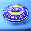Backlit LED Lighted Round Sign Super Chevrolet Service - image 2