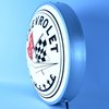 Backlit LED Lighted Round Sign Corvette Flags - image 2