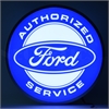 Backlit LED Lighted Round Sign Ford Authorized Service - image 1