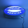 Backlit LED Lighted Round Sign Ford Authorized Service - image 3
