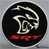 Backlit LED Lighted Round Sign Hellcat SRT - image 1
