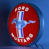 Backlit LED Lighted Round Sign Ford Mustang - image 2