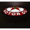Backlit LED Lighted Round Sign Texaco Motor Oil - image 3