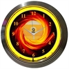 Nine Ball Fire Neon Clock - image 1