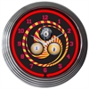 Billiards 18, 8, 9 Red Neon Clock - image 1