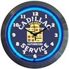 Cadillac Authorized Service Neon Clock - image 1
