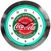 Coca-Cola Evergreen Neon Clock - image 1
