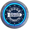Dodge Dependable Service Neon Clock - image 1