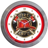 Fire Department Neon Clock - image 1