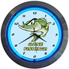 Gone Fishing Neon Clock - image 1