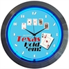 Texas Hold 'em Neon Clock - image 1