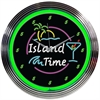 Island Time Neon Clock - image 1