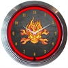 Mechanic Fire Neon Clock - image 1