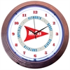 Mopar White Arrow Neon Clock - image 1