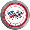 Mopar Checkered Flag Neon Clock - image 1