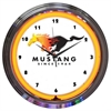 Ford Mustang Orange Neon Clock - image 1
