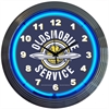 Oldsmobile Service Neon Clock - image 1